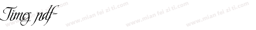 Times pdf字体转换